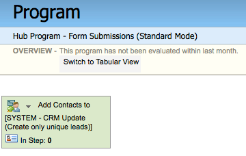 Hub Program Screen Shot